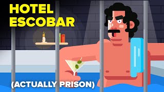 Fotage of Pablo Escobar playing fútbol in his self built prison La Catedral in 1991 [upl. by Bunder]