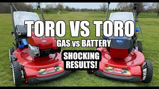 Gas vs Battery Lawn Mower  Which is better [upl. by Sotos370]