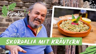 Skordalia  griechischer KartoffelKnoblauchDip mit frischen Kräutern  Kyriakos Kitchen [upl. by Doersten]