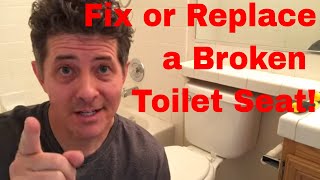 Toilet Seat Repair or Replacement [upl. by Ettennod]