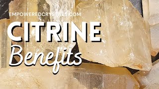 Citrine crystal benefits Crystal healing properties [upl. by Wales718]