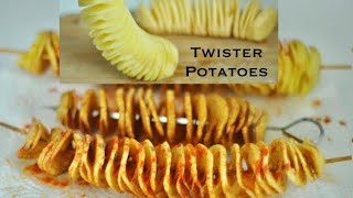 Twister Potatoes  Spiral Potato fries homemade [upl. by Hoover]