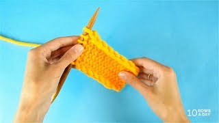 Knitting in Under a Minute  SLIPSTITCH SELVEDGES [upl. by Enad320]