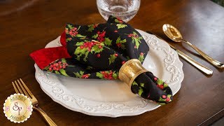 How to Make Cloth Napkins  A Shabby Fabrics Sewing Tutorial [upl. by Moyers]