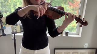 F Melodic Minor Scale Violin Tutorial [upl. by Mignon734]