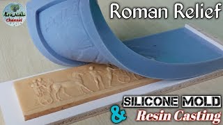 Silicone Mold amp Resin Casting  Roman Relief [upl. by Gone436]