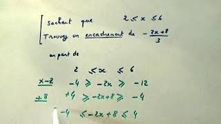 Fonction affine et encadrement MATHS SECONDE [upl. by Htims]