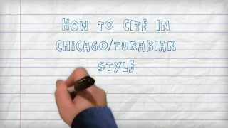 Citing  How to Cite in ChicagoTurabian Style A Three Minute Tutorial [upl. by Rosalee]