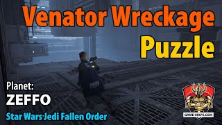 Venator Wreckage Puzzle Walkthrough  Zeffo  Star Wars Jedi Fallen Order [upl. by Llerraf]