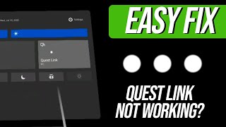 How to Fix Quest Link Not Working Shows 3 Dots when VR Cable is Connected to PC [upl. by Mena]