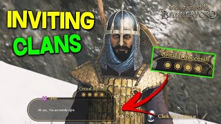 Getting Clans to Join your Kingdom Simple Guide  Mount amp Blade II Bannerlord [upl. by Pacian]