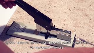 How To Use Effiliv  Heavy Duty Stapler with Staples Set 90 Sheet Capacity [upl. by Rednav]