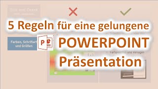 5 Regeln für eine PowerpointPräsentation [upl. by Marden]