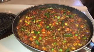 CARNE MOLIDA CON VERDURAS  Quick meal [upl. by Budding149]