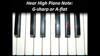 Hear Piano Note  High G Sharp or A Flat [upl. by Notyard]