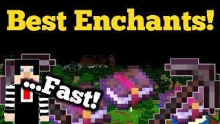 The BEST Enchantments for a Netherite Pickaxe  Enchantment Guide [upl. by Ahron958]