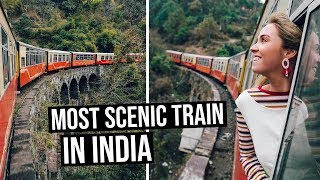 Most Scenic Train Ride in India  Toy Train from Kalka to Shimla [upl. by Myrilla]