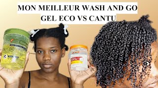 MON MEILLEUR WASH AND GOCHEVEUX CRÉPUS TYPE 4  GEL ECO STYLER VS CANTU [upl. by Firahs]