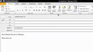 How To Create An Email Template in Microsoft Outlook 2010 [upl. by Lontson]