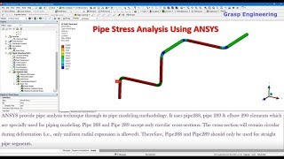 Pipe Stress Analysis using ANSYS [upl. by Egiedan]