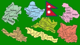 7 state map of Nepal Separate Separate Green Screen Ful HD [upl. by Edric216]