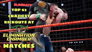 TOP 62 Craziest Kickouts At Elimination Chamber MatchesHD [upl. by Alrrats602]