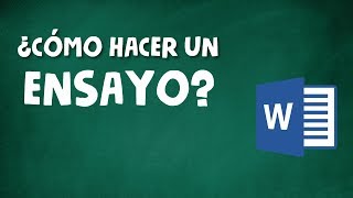 CÓMO HACER UN ENSAYO ACADÉMICO [upl. by Averell]