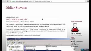 ntdsdit Extract Hashes With secretsdumppy [upl. by Ennaj]