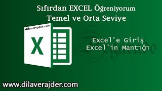 Excel Eğitim Dersleri 1  Yeni Başlayanlar İçin Excelin Mantığı [upl. by Schouten]