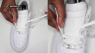 HOW TO LACE NIKE AIR FORCE 1S Loosely [upl. by Aes935]