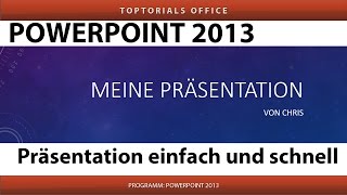 Powerpoint Präsentation erstellen Diagramm Bild Tabelle [upl. by Anaek]