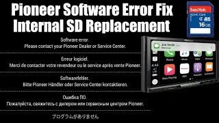 Pioneer Software Error Fix  SD Card Replacement Procedure [upl. by Raimes]