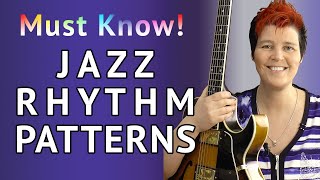 Jazz Guitar Rhythm Patterns  Comping Lesson For Jazz Beginners [upl. by Neelyhtak]