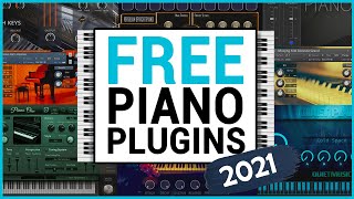 The 6 Best FREE Piano VST Plugins Every Producer NEEDS in 2021 [upl. by Abbye]