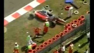 Heavy crash Jos Verstappen Grand Prix Belgium SpaFrancorchamp [upl. by Latisha]