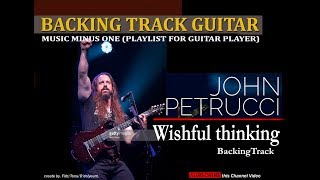 jhon petrucci  wishful thinking backingtrack guitar [upl. by Akimyt]