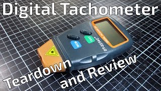 DT2234C Digital Tachometer Teardown and Review [upl. by Akinit906]