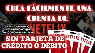 como crear una cuenta netflix por primera vez 2021 fácilmente N🚫 tarjeta de crédito o débito❌ [upl. by Sucramaj]