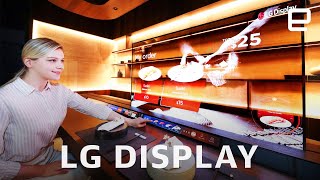 LG Displays transparent OLED screens and bendable TV at CES 2021 [upl. by Myna]