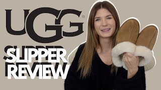 UGG SLIPPER REVIEW  Sizing price are they worth it [upl. by Franchot]