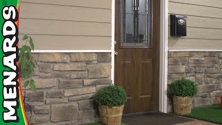 How To Install Stone Veneer Siding  Menards [upl. by Spiers]