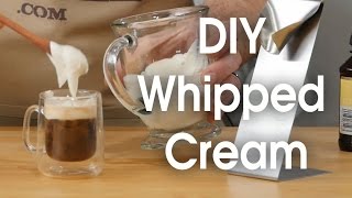 DIY whipped cream in 60 seconds [upl. by Redliw]