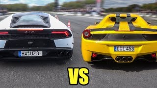 Ferrari 458 Italia vs Porsche 911 GT3 RS  evo Magazine [upl. by Juanita776]