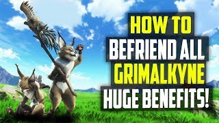 How To Befriend All The Grimalkynes Epic Palico Gadets You Need To Unlock Monster Hunter World [upl. by Kowtko403]