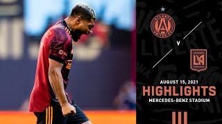 Match Highlights  Atlanta United FC vs LAFC  August 15 2021 [upl. by Anerres]