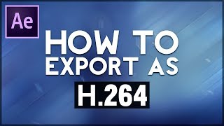 After Effects CS6 How To Export Video as H264 Enable and Render in MP4 Format [upl. by Kcirevam]