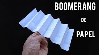 Como Hacer un Avión de Papel BOOMERANG Origami [upl. by Vanhook132]