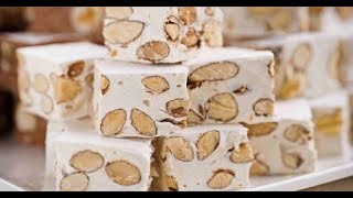 torrone bianco morbido come fare il torrone con videoricetteinsieme [upl. by Sadye]