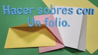 Como hacer un sobre de papel [upl. by Kcirrek]