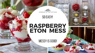 RASPBERRY ETON MESS  Summer Dessert [upl. by Orelee359]